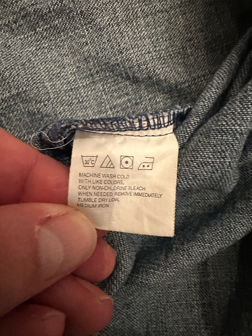 Vintage Wrangler Shirt Mens Large Blue Denim Aztec Western Button Down 90s - Picture 7 of 8